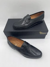 $395 Allen Edmonds Bergamo Black Strap Leather Loafers New Men’s 10B 49010