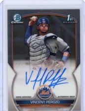 2023 Bowman Chrome Vincent Perozo 1st Auto - New York Mets