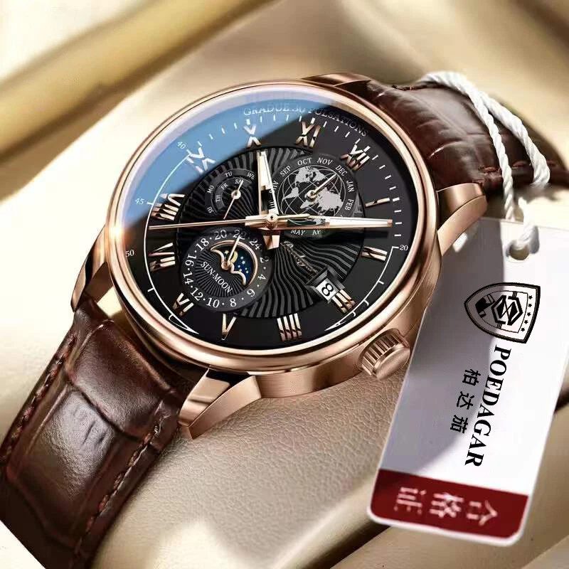 Best mens best sale leather watches