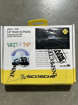 Scosche HUD58OGC 5.8 Heads-up Multicolor LED Display OBDII & Non OBD *NEW*