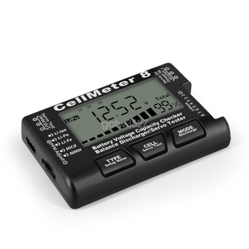 Cellmeter 8 LCD Battery Capacity Checker Meter For NiMH Nicd LiFe LiPo Li-ion - Bild 1 von 10