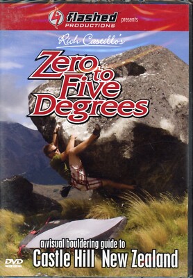 Rick Castillo's Zero to Five Degrees (DVD) Bouldering in New Zealand NEW