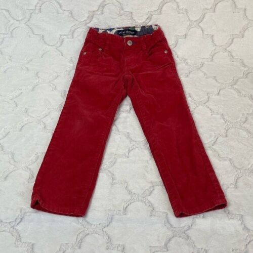 MINI BODEN Kinder Weinrot Cord Schlag Baumwolle Hose Unisex Junge Mädchen 4 Jahre - Bild 2 von 10