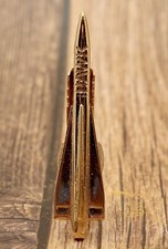 RARE Vintage Raytheon HAWK Missile Tie Clip Clasp-Bar Robbins Co Attleboro