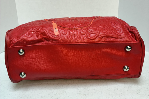 Loungefly Red Handbag Faux Leather Sugar Skull Purse Day of the Dead Bag - Picture 2 of 15