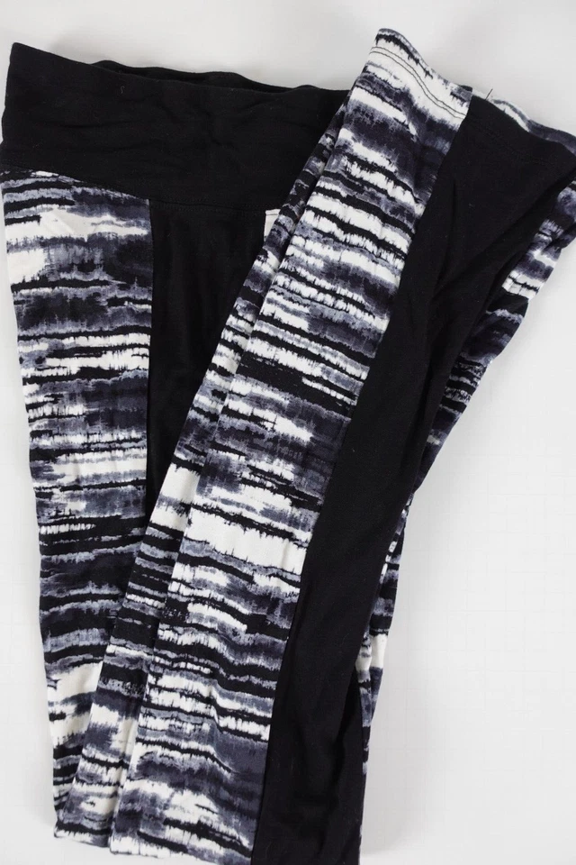 Pantalones elásticos con estampado de rayas Kensie para mujer yoga talla XS viscosa informales entrenamiento Foto 4 de 4