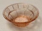 Jeannette Depression Pink Doric 4-1/2" Small Fruit / Dessert Bowl