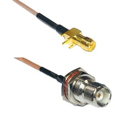 RG178 RP-SMA Female PCB to TNC FEMALE BULKHEAD Coax RF Cable USA-Ship