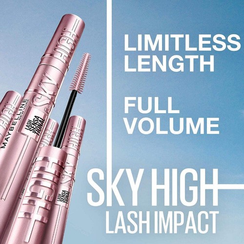6x Maybelline Lash Sensational Sky High Washable Mascara 7.2ml 01 Very Black - Picture 3 of 9