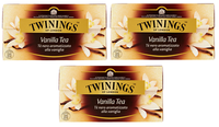 3X Twinings,Vanilla Tea Schwarzer Tee Mit Vanillegeschmack,25 Filtern