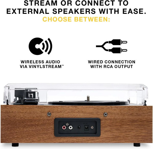 Victrola Eastwood II 3-Speed Bluetooth Record Player Audio-Technica (VTA-74-WLN) - Picture 2 of 5