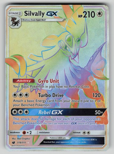Silvally GX 119/111 Crimson Invasion Pokemon Holo vLP