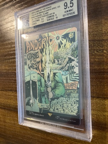 MTG✨ANDURIL, FLAME OF THE WEST Poster Art SPECIAL ED.✨Unv Beyond: LTR BGS 9.5 - Picture 4 of 9