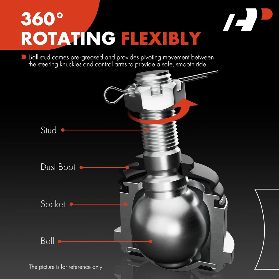 2x Rótulas inferiores delanteras para Mercedes-Benz 240D 280E 380SE 450SE 500SEC 560SEL Foto 4 de 4