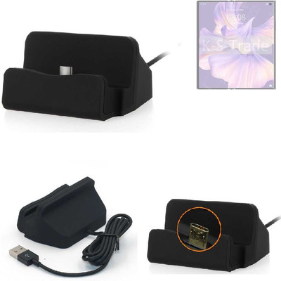 Dockingstation für Huawei Mate Xs 2 schwarz Lade Station Micro USB Dock Kabel