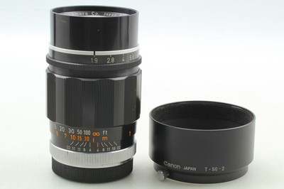 N Mint+++ w/ Hood] Canon 85mm F1.9 Black MF Telephoto Lens LTM L39