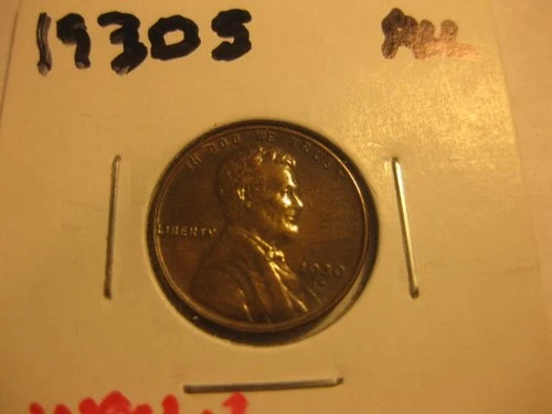 1930-S- Lincoln Cent / Almost Uncirculated