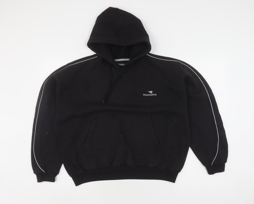 Diadora Men's Black Pullover Hoodie M - Picture 1 of 12