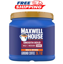Maxwell House Smooth Bold Ground Coffee, 26.7 oz. Canister 10.77 per pound