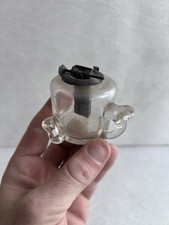 Ancienne lampe à huile Lampette à Huile Provençale, Verre Soufflé XVIIIe Siècle