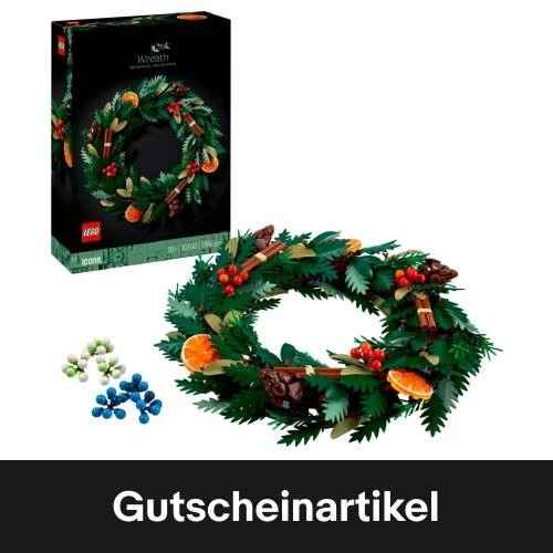 LEGO 10340 Icons Weihnachtskranz, Konstruktionsspielzeug