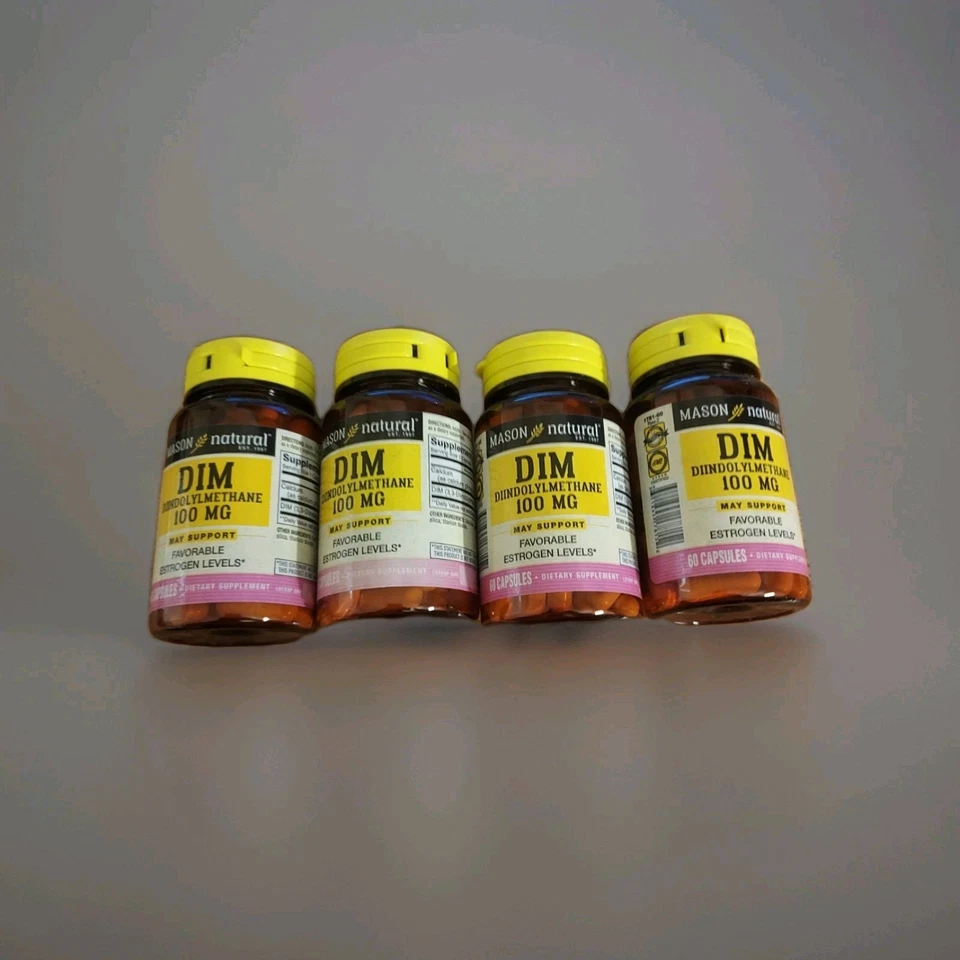 Mason Natural, Diindolilmetano DIM, 100 mg, 60 Cápsulas EE. UU. STOCK Foto 2 de 4