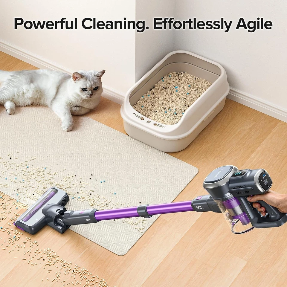 Aspirapolvere Senza Fili Potente Scopa Elettrica Senza Fili 50 Minuti/3 Modalità - Immagine 3 di 4