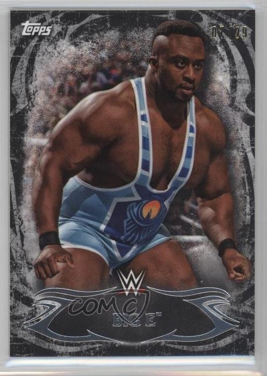 2015 Topps WWE Undisputed Black 7/99 Big E #42 02v3