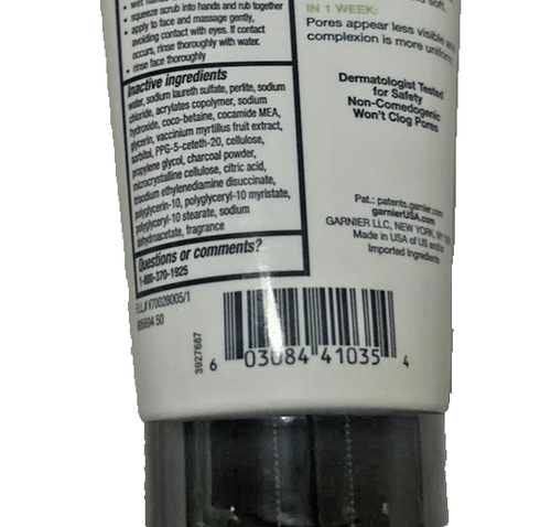 Garnier SkinActive Blackhead Eliminating Scrub Charcoal 5 fl oz Acne Treatment - Picture 4 of 4