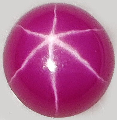 Natural Certified Mogok 6 Rays STAR Pink Ruby 20.00 MM Round Unheated Gemstone