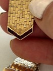 VINTAGE heavy 14k  GOLD BELT BUCKLE GOLD BRACELET WITH RUBIES AND DIAMONDS — photo 4