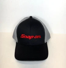 NEW Snap On Tools Hat Baseball Cap Black Gray FOAM MESH Red Logo NWT