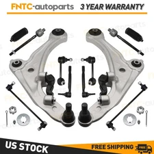 12Pcs Front Lower Control Arm Tie Rod Sway Bar End For 2007-2013 NISSAN ALTIMA
