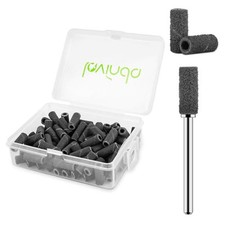  Pequeñas bandas de lijado para taladro de uñas con broca de mandril de 3,1 mm, juego de 80 piezas 