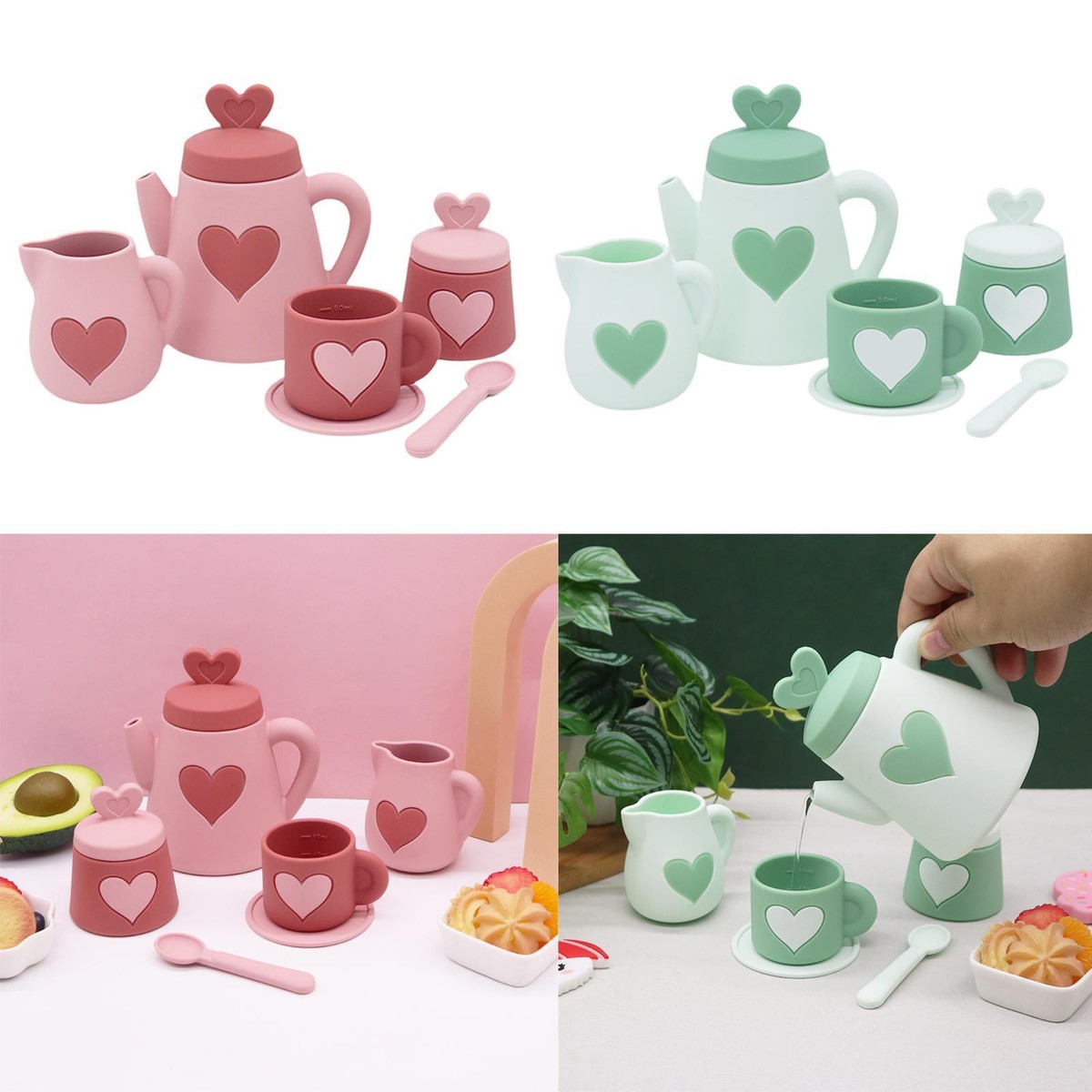 Tea Party Toys Learning Activity Early Educational for Kids Birthday Gift