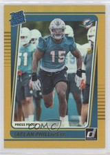 2021 Panini Donruss Rated Rookie Press Proof Premium Jaelan Phillips #336 12lg