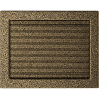 Kratki LüFtungsgitter 22X30 Schwarz Und Gold Jalousie