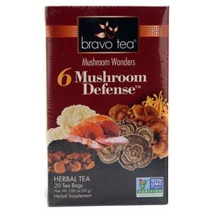 Bravo Tea Mushroom Wonders - 6 Mushroom Defense Herbal Tea  20 pckts