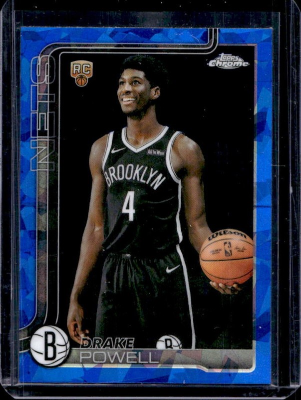 2025-26 Topps Chrome Sapphire Drake Powell RC Rookie #272 Nets