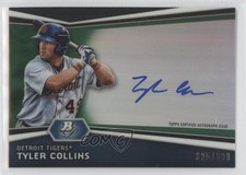 2012 Bowman Platinum Prospects Green Refractor 325/399 Tyler Collins Auto ex0