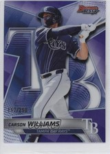2025 Bowman's Best Top Prospects Purple Refractor 117/250 Carson Williams tw0