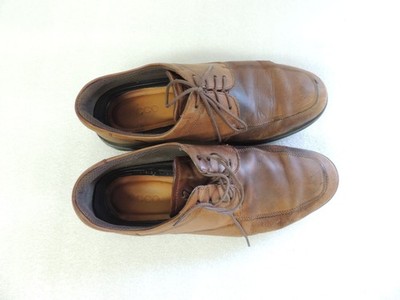 Mens Ecco S Lite Hybrid Dress Shoe  size 10 Cognac Brown great condition in box