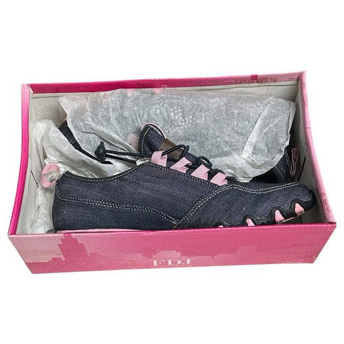FDJ French Dressing Denim Sneakers Breast Cancer Awareness Jeweled Womens 7 - Picture 10 of 12