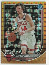 2025-26 Bowman Basketball Matas Buzelis #BCV-73 Gold Geometric RC /50
