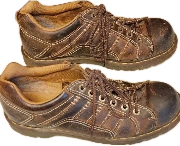 Y2K Dr. Martens Men’s Size 12 US Keith Brown Leather Shoes Vintage AW004 Grunge Dr martens keith brown - Gem main image 2