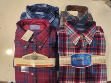 Pendleton Men's Long Sleeve Wool Shirt - Made in USA - Brand New