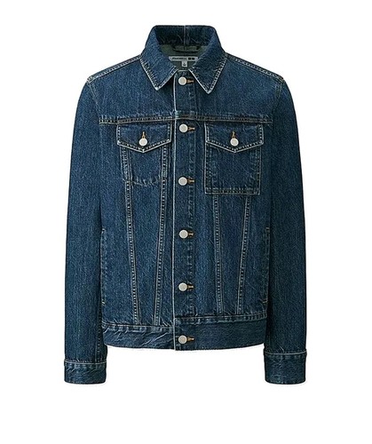 JW Anderson x Uniqlo Mens Denim Trucker Jacket M Dark Rinse
