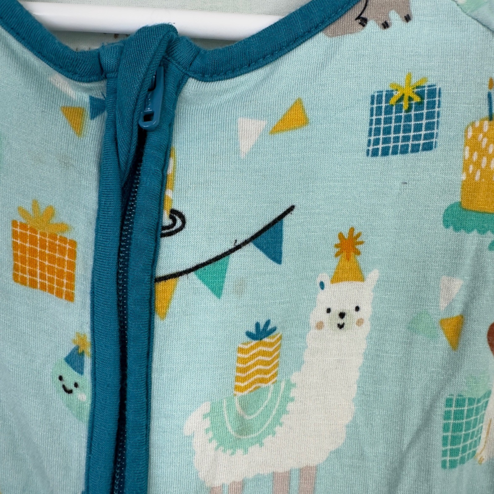 Little Sleepies 2PC Pajama Bundle 12-18M Bamboo Birthday Animal Panda Snowman