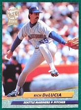 Rich DeLucia - 1992 Fleer Ultra #122 - Seattle Mariners Rookie Baseball Card. rookie card picture