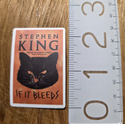 STEPHEN KING STICKER STEPHEN KING DECAL Laptop Water Bottle Decal IF IT BLEEDS